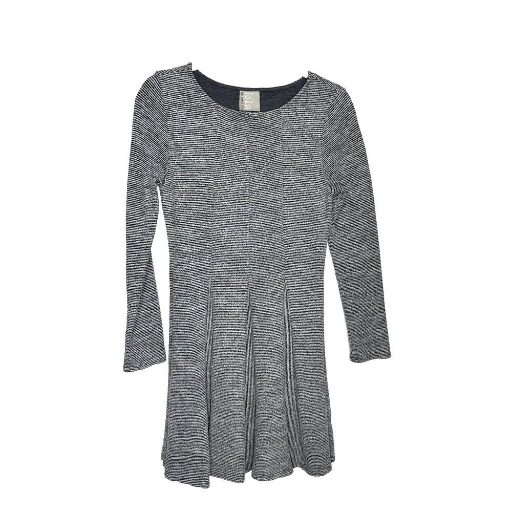 Dolan Left Coast Collection Dress Womens Earthcore Knit Pleated Small Gray